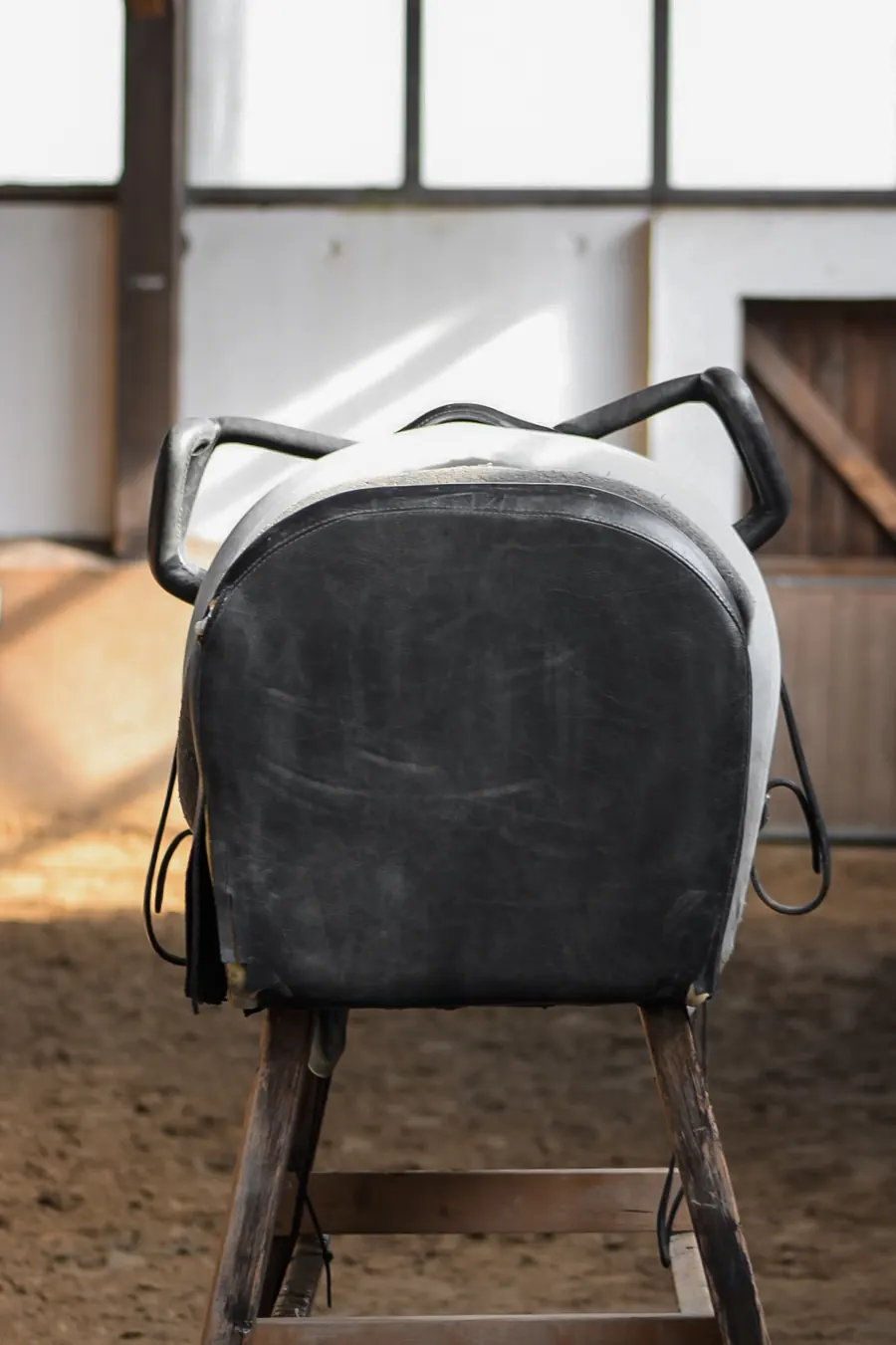 Voltigierbock in der Reithalle